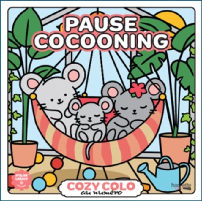 Hachette Pratique – Pause cocooning – kleurboek op nummer