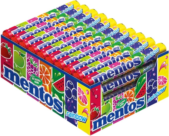 Mentos - Rainbow - 40 Rollen