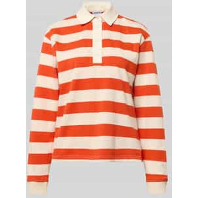 Shirt met lange mouwen met labelstitching