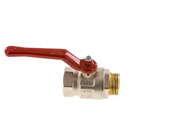 Buiten x Binnendraad G/G 1 inch Kort design 2-Weg Messing Kogelkraan - BL2BN-M-SD-MF-100
