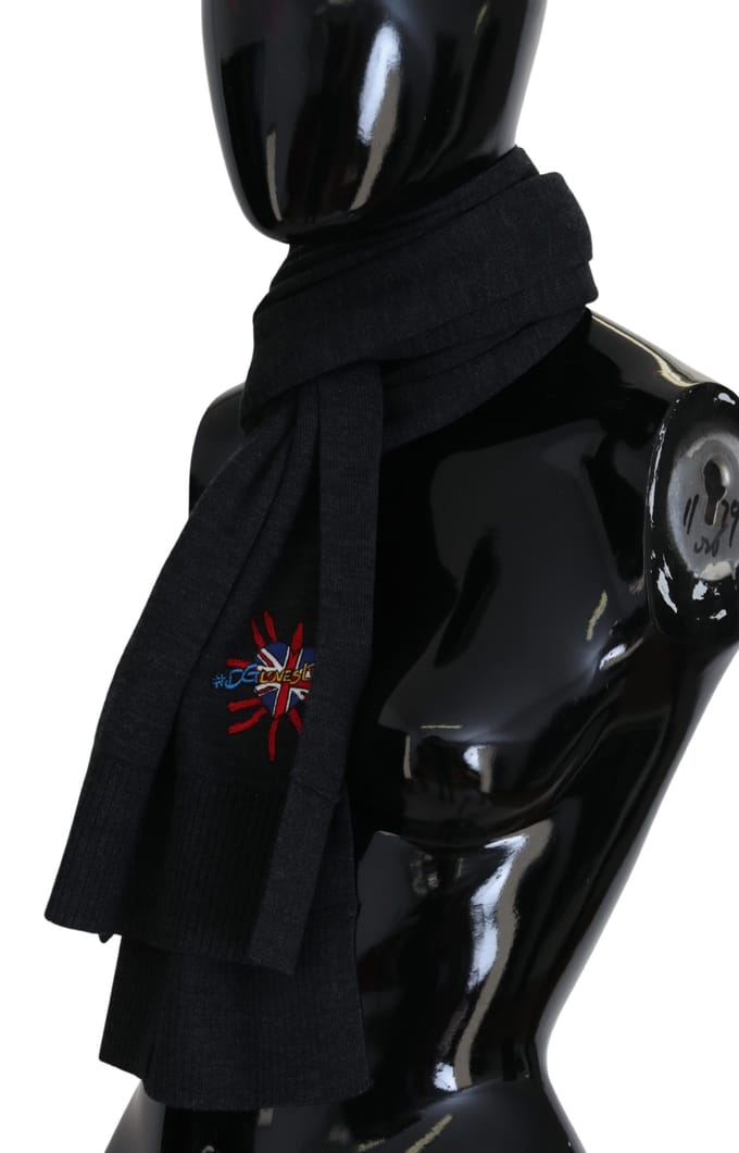 Zwarte Heilige Hart #DGLovesLondon Wikkel Sjaal