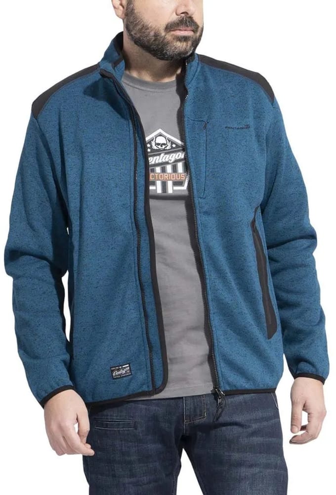 Pentagon Amintor Tactical Sweatshirt Met Rits Blauw M Man