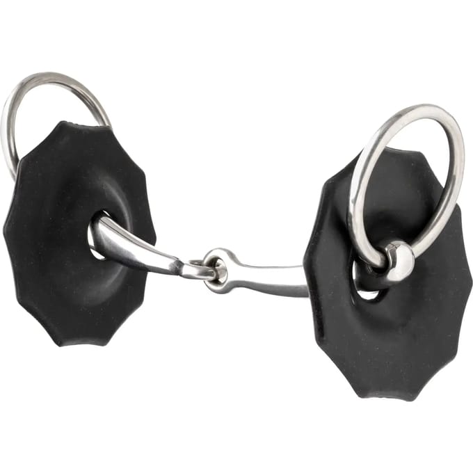 LeMieux Contoured Rubber Bitringen Zwart