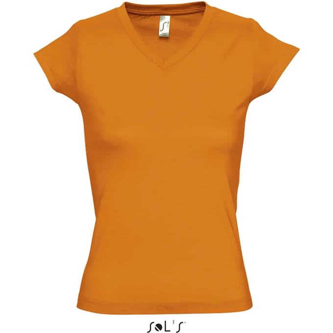 SOL'S Women´s V-Neck-T-Shirt Moon L156 - orange - 3XL