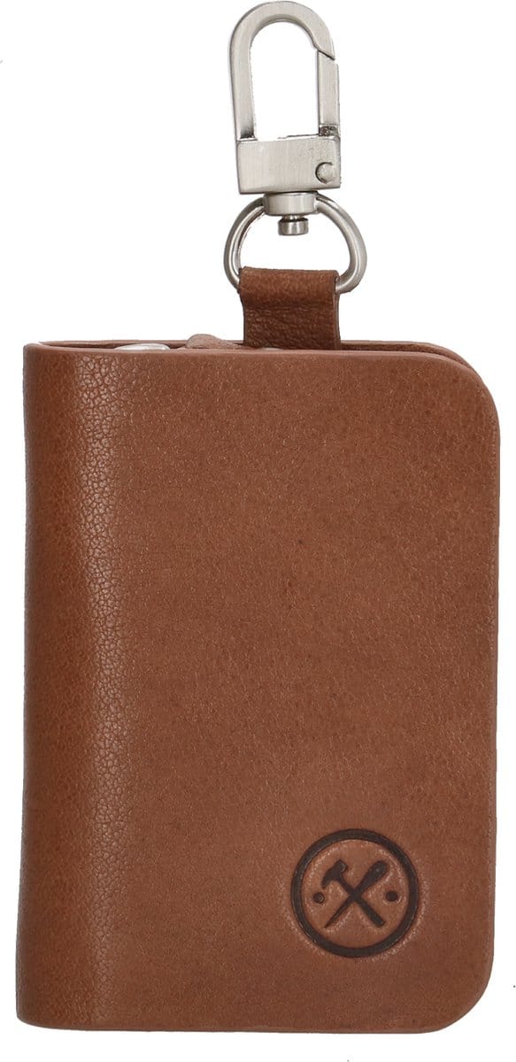 Hide & Stitches Yosemite Sleuteletui - 100% Leer - Bruin