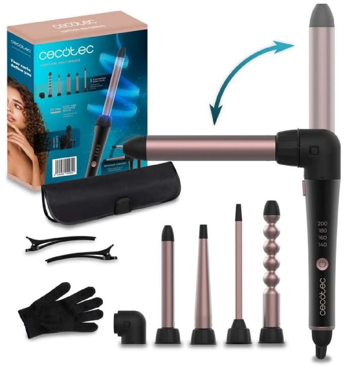 Cecotec Rizador de pelo manual SurfCare MultiWaves
