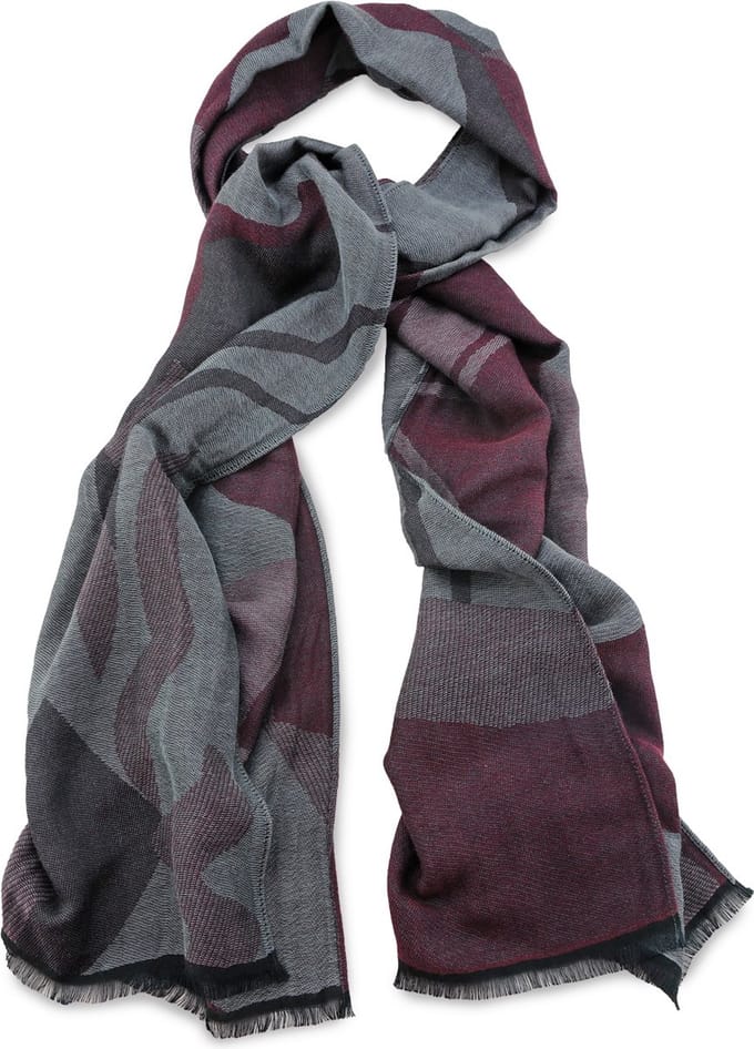 We Love Ties - Sjaals - Herensjaal Thorben - bordeauxrood / grijs