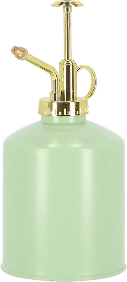 Esschert Design plantenspuit/vernevelaar - mintgroen/goud - 19.5 cm