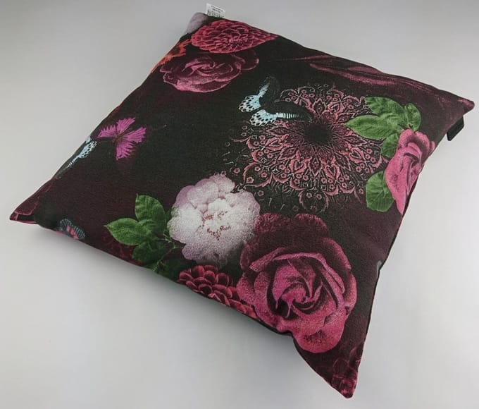Madison sierkussen Velvet 50x50 cm - rood