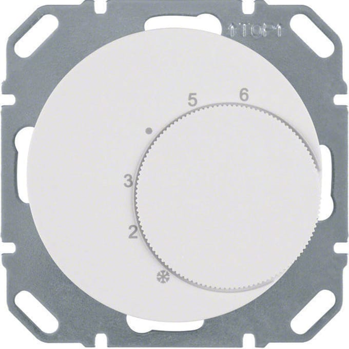 Hager Berker thermostaat met omschakelcontact wit R1 R3 - 20262089 - E3K57