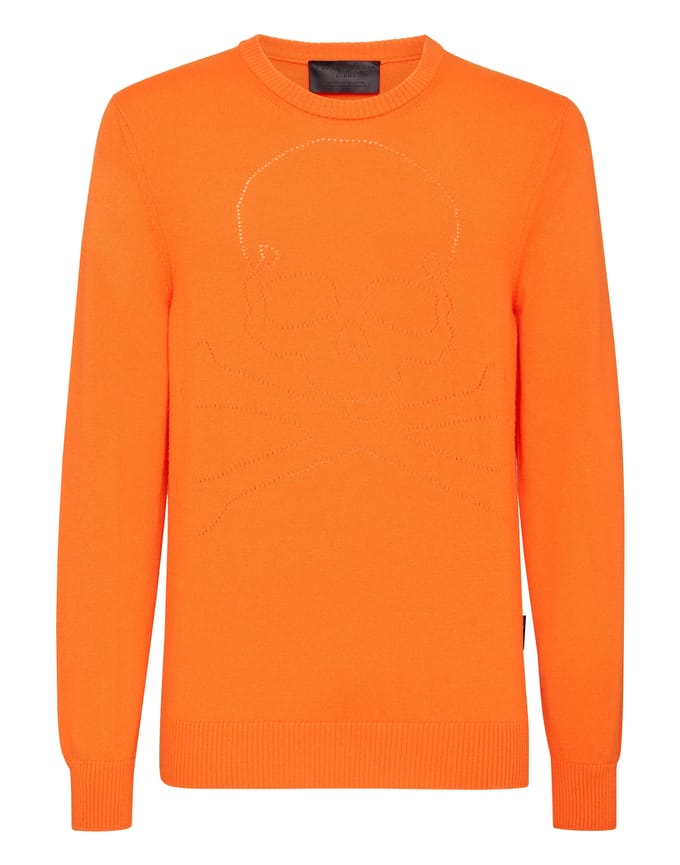 Pullover Ronde Hals Skull And Plein