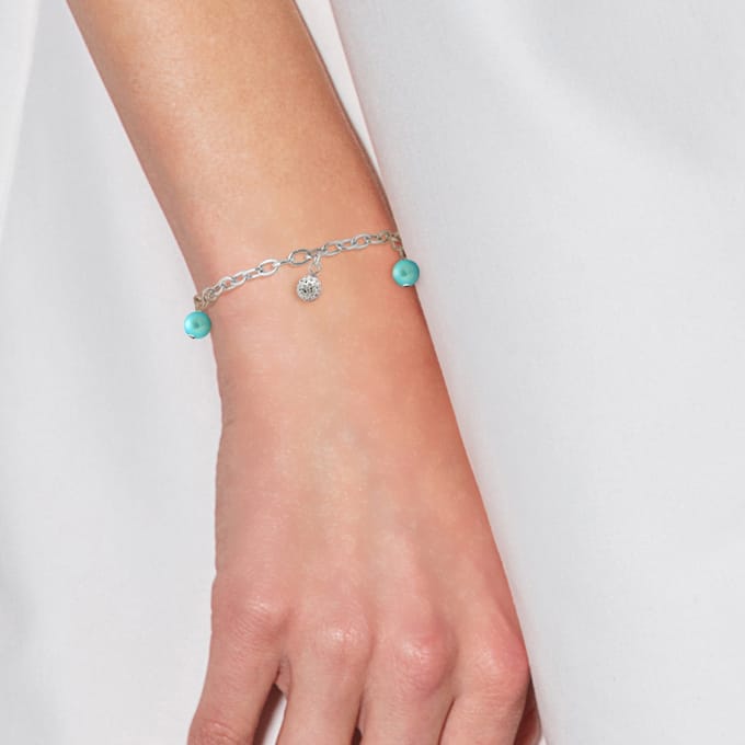Turquoise Turquoise en Crystal Crystal Preciosa Silver 925