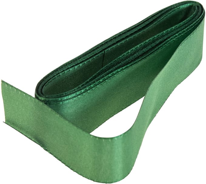 Decoratief lint groen cadeaulint zelfkant donkergroen 25mm 3m 10st