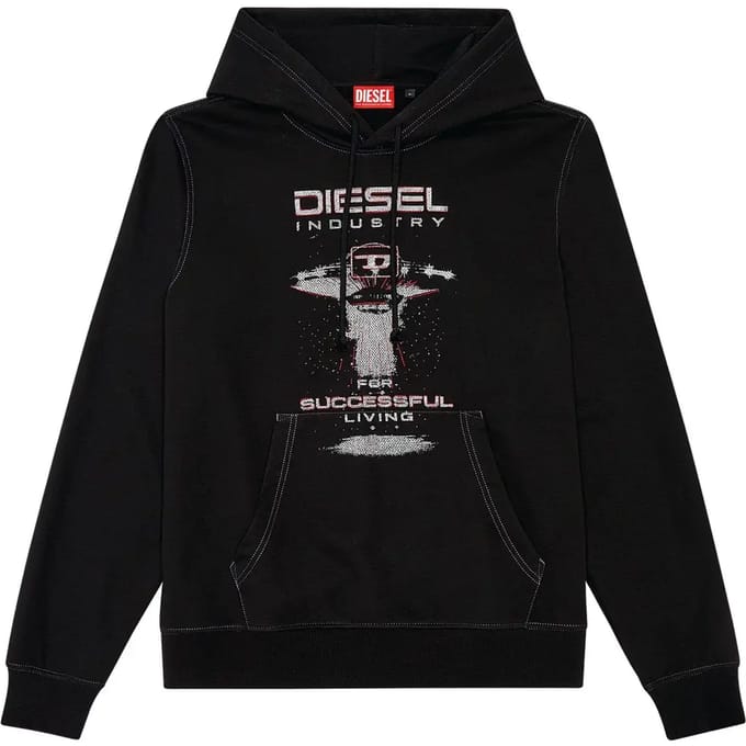 Diesel Ginn K36 Hoodie Zwart S Man