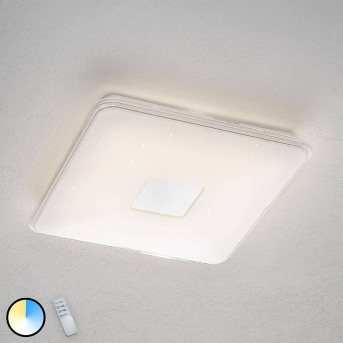 TRIO SAMURAI - Plafondlamp - Wit - incl. 1x SMD 21,5 W - Voetschakelaar