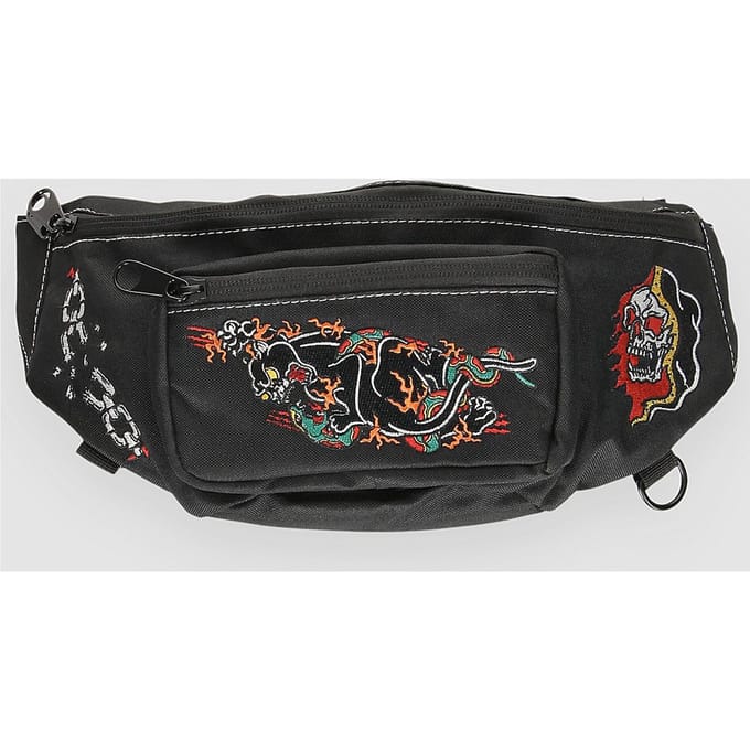 Ninth Hall Tatted Emb Hip Tas zwart