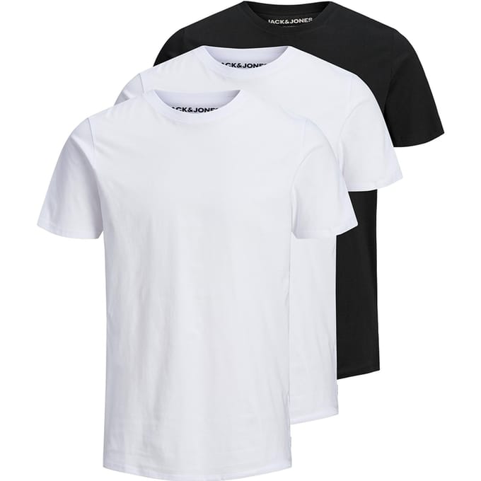 JACK & JONES- JJEORGANIC BASIC TEE SS O-NE 3PK MP NOOS - Heren - T-shirt