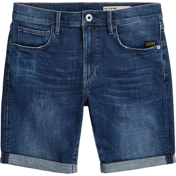 G-Star - 3301 Slim Short - Heren - Korte broeken