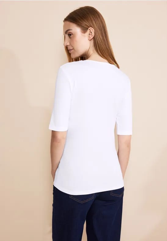 T-shirt met V-hals