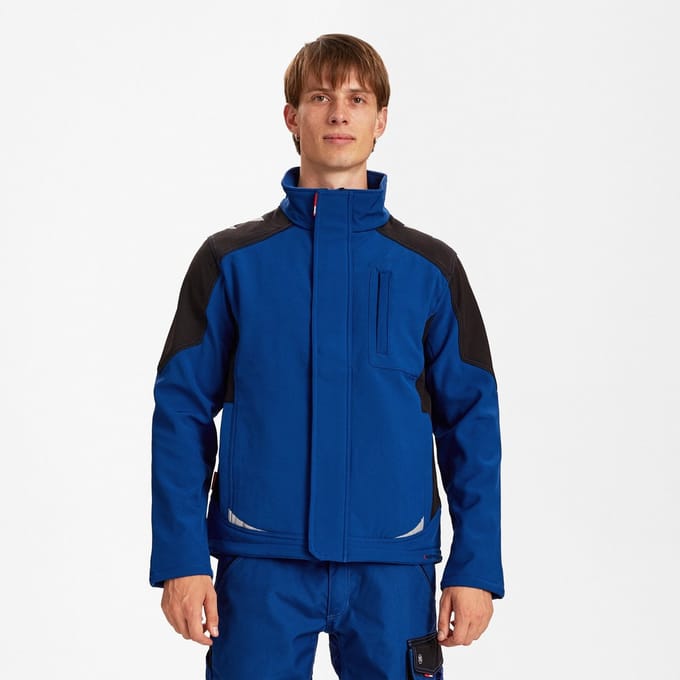 Engel Galaxy softshell jack 8810-229 - Surfer Blue / Black - 4XL