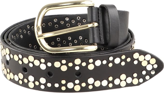 Vanzetti Leren Riem Belt 35MM W65 Black Zwart