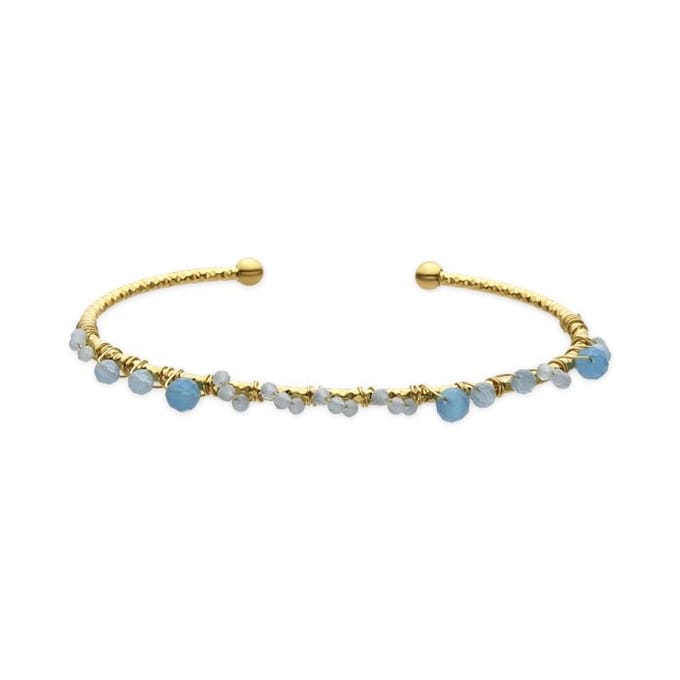 Luxenter Armband met Blauw Kristal 18k goud afwerking - Yakde