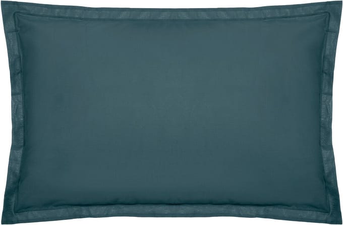 Atmosphera Katoen kussensloop - Set van 2 stuks - 50x70cm - Stormblauw