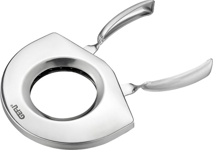GEFU SCISO Eierknipper – Eierdopper voor Gekookte en Rauwe Eieren – RVS Eieropener – Geschikt voor Alle Eiermaten