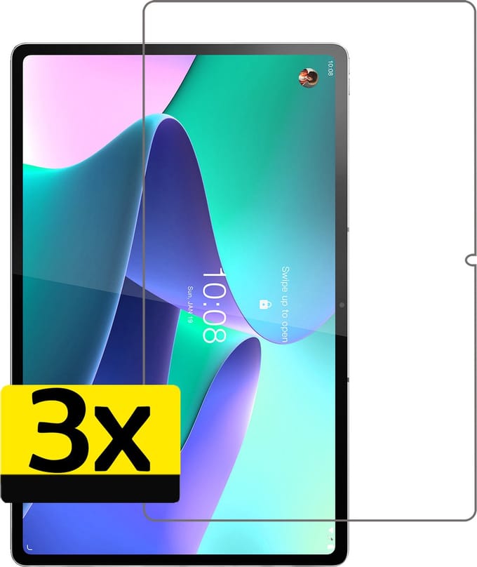Screenprotector - Geschikt voor Lenovo Tab P12 Pro - 3 Stuks - Extra Sterk - Beschermglas - Gehard Glas - Tempered Glass - Screen Protector