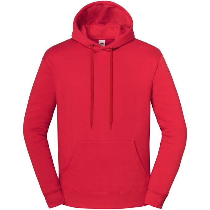 Fruit of the Loom Heren Iconic Premium Hoodie (Rood)