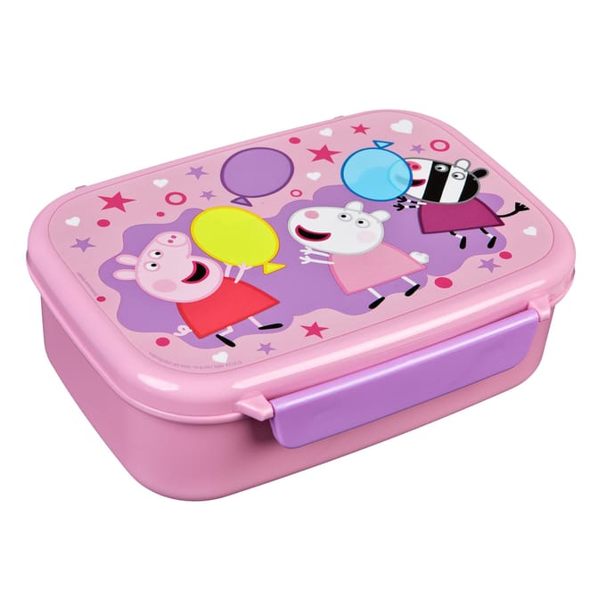 Peppa Pig Lunchbox with Snack Tray