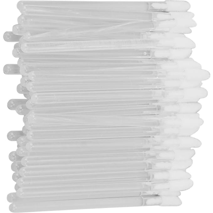 100 stuks Wegwerp Lipborstels Professionele Draagbare Make-up Lipgloss Applicators Cosmetisch Hulpmiddel white
