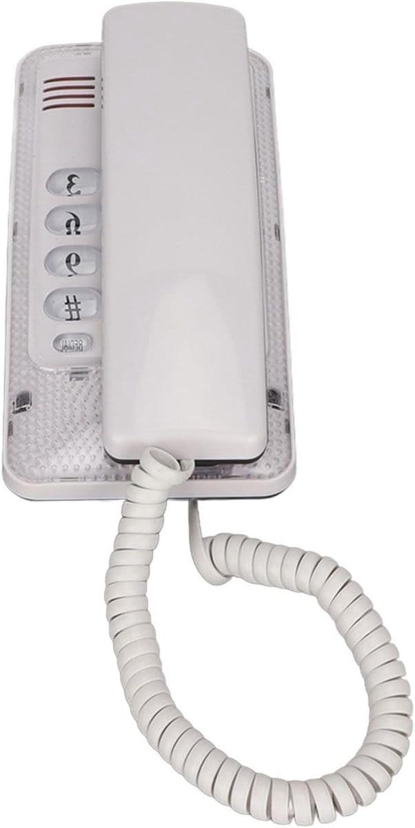 Vaste Telefoon - Huistelefoon Muur - Thuiskantoor Gebruik - Snelle Flashfunctie - Compact Ontwerp - Wit