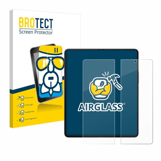 Screenprotector voor Samsung Galaxy Z Fold 5 (Inner display) Beschermglas transparant