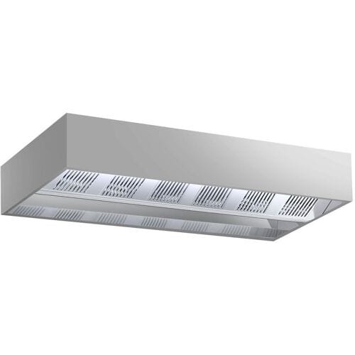 GGM Gastro Induktions-Deckenhaube - 3600mm - ohne Motor - mit Filter