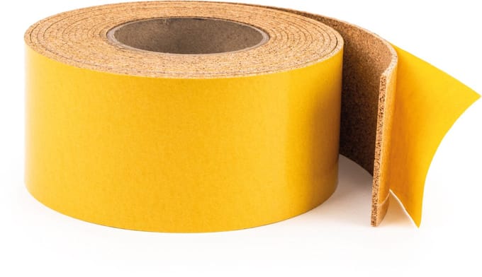 Zelfklevende Kurkstrip / 75mm Kurktape / Kurkband (5m) - Breedte: 75mm - Dikte: 3 mm - Lengte: 5 Meter