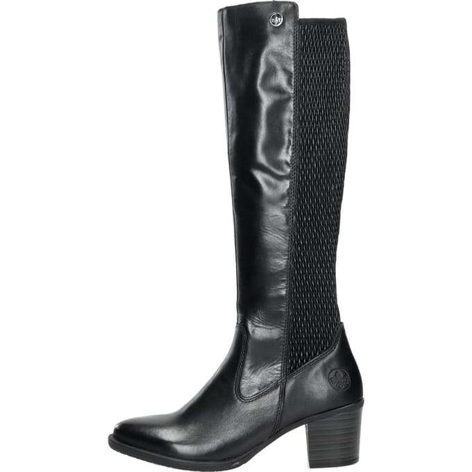 Rieker Hoge laarzen Stretch zwart Leer - Dames - Maat 37