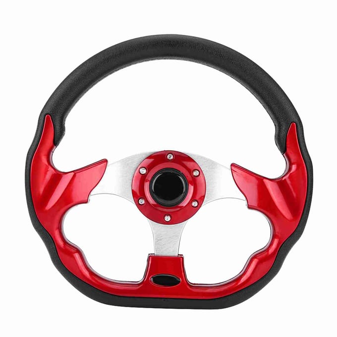 Mini volant de course en fibre de carbone de 320 mm, dernière version modifiée  (rouge) rouge