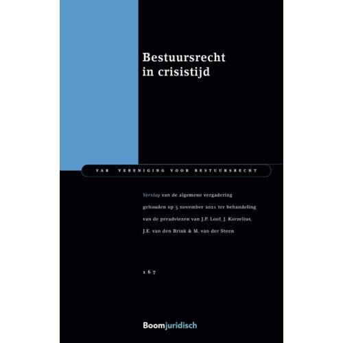 Bestuursrecht In Crisistijd - Var-Reeks