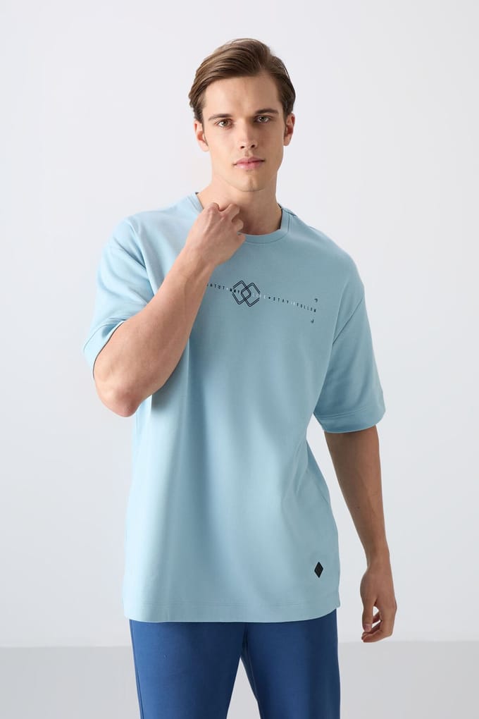 Oversized Geprinte Crew Neck T-shirt