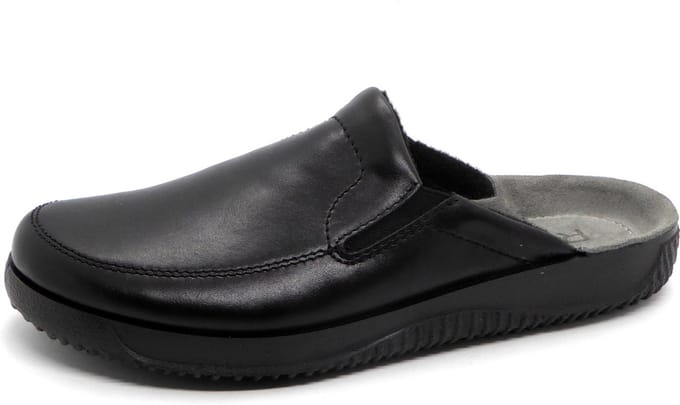 Rohde Heren Pantoffel Muil - 2776-90 Zwart - Maat 46