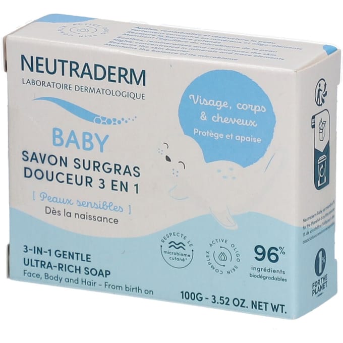 Neutraderm 3-in-1 Ultra Rijke Baby Zeep 100Gram