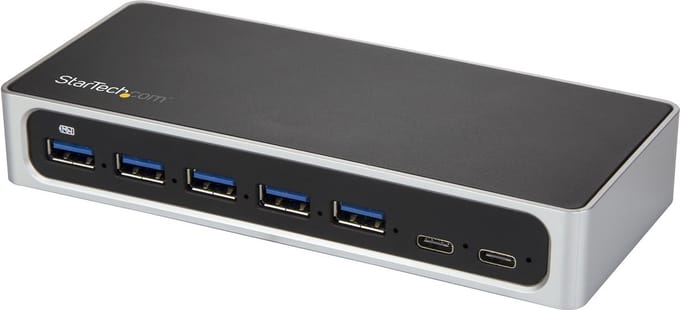 USB Hub Startech HB30C5A2CSC Black Silver Black/Grey