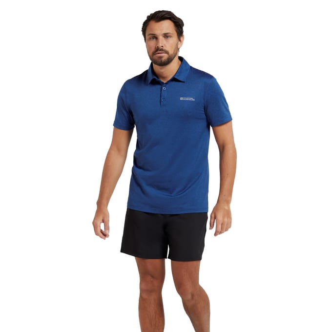 Mountain Warehouse Heren Deuce IsoCool Poloshirt (Donkerblauw)