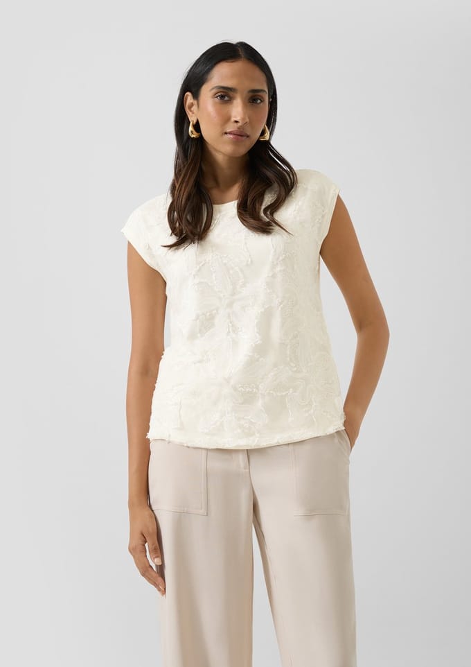 regular fit T-shirt van viscosemix