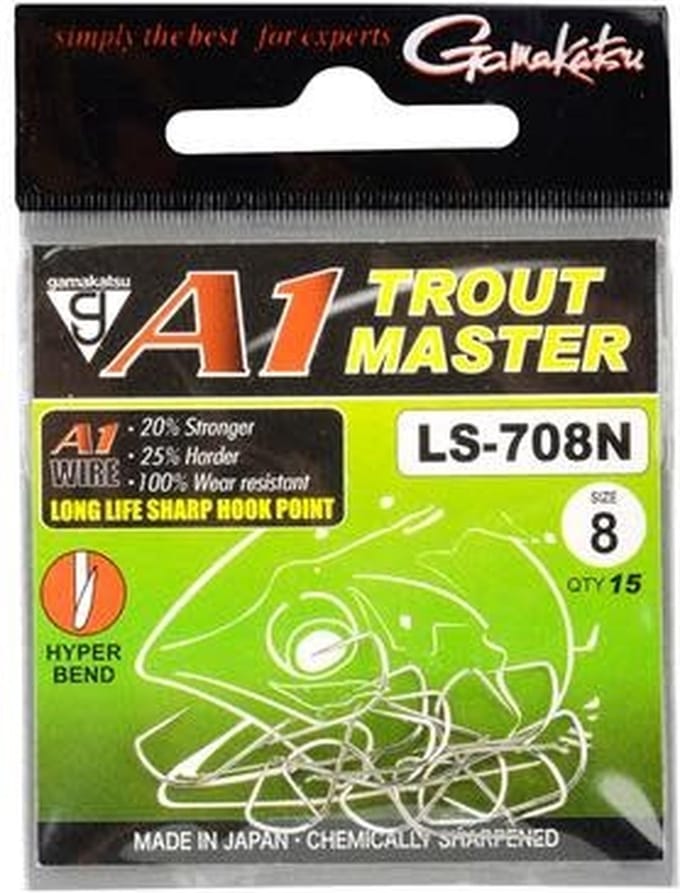 Gamakatsu A1 Trout Master LS-708N - Maat : Size 6