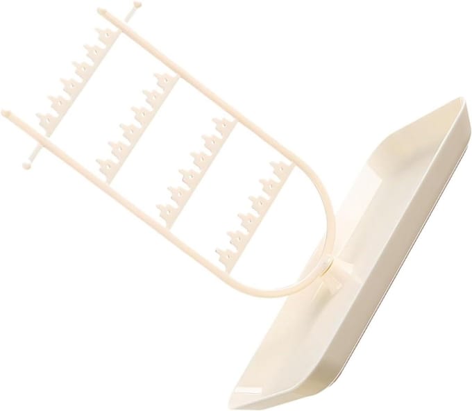 Sieradenhouder - Opberger Standaard - Sieraden Presenteren - Multifunctioneel Ontwerp - 20x18x10cm - Beige