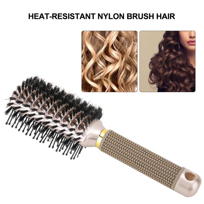 Dubbelzijdige Haarstyling Kam Anti Klitten Hittebestendig Multifunctionele Haarstyling Borstel(Dubbele black
