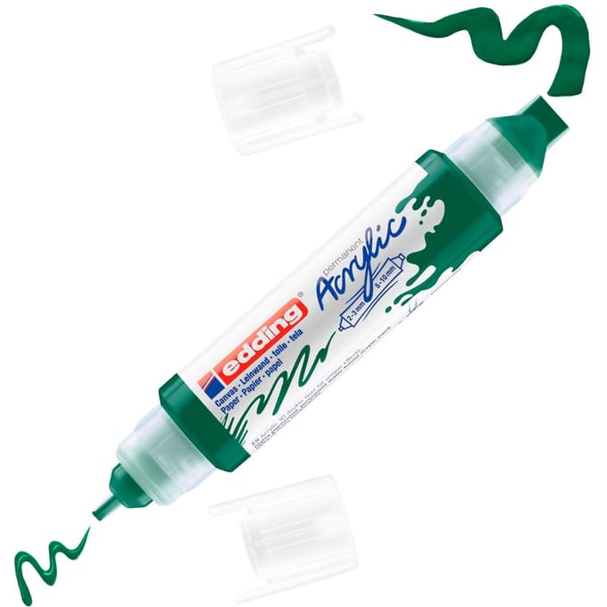 Edding 5400 3D double liner - Acrylmarker - Mosgroen (904)