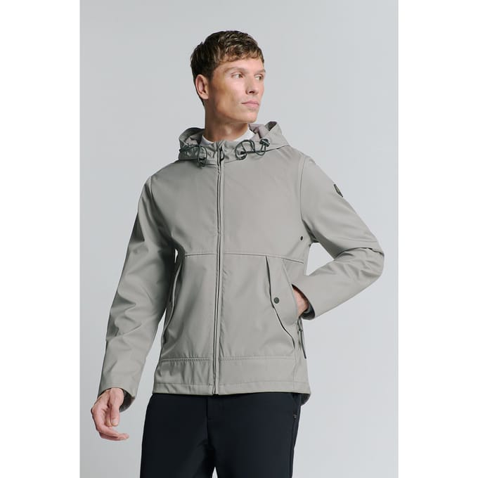 No Excess Jacket Mid Long Hooded Mid Grey Size: XXL | Rain Jackets Outlet | Heren | Grijs